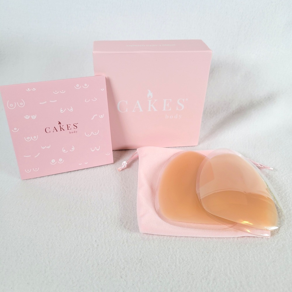 Cakes Body Womens Nipple Covers Grippy Triangle Inserts Size OS Honey Pasties